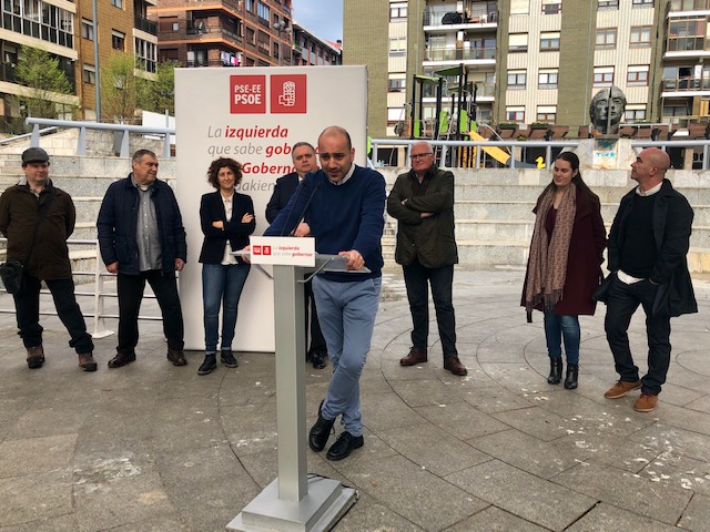 Jorge González, Presentación candidatura Erandio